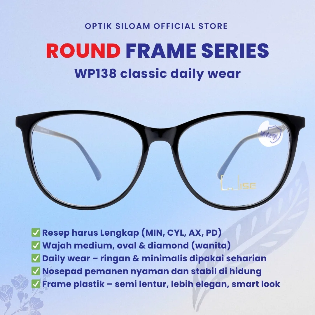 KACAMATA WISE WP138 ROUND FRAME SERIES